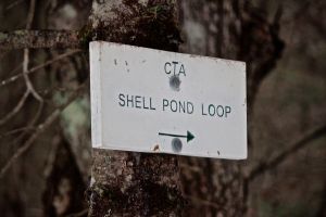 Shell pond loop sign